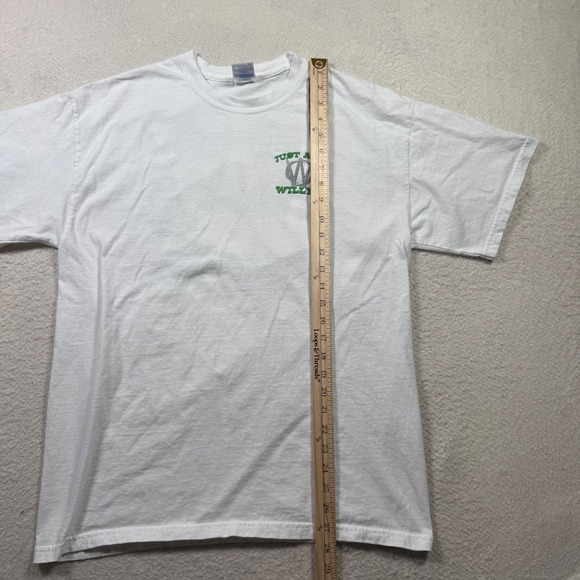 Gildan Ultra Cotton Mens Large White Just A 41 Willys Graphic T Shirt Motorhead - Picture 11 of 11